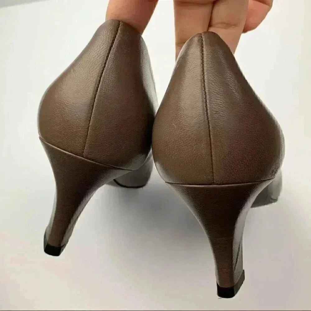 Easy spirit womens heels size 11 taupe vintage 80s career